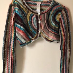 Christian lacroix cropped sweater cardigan